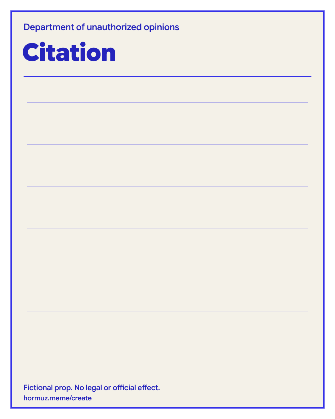 Citation — Miff creator asset