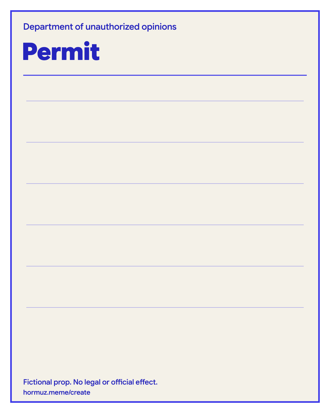 Permit — Miff creator asset