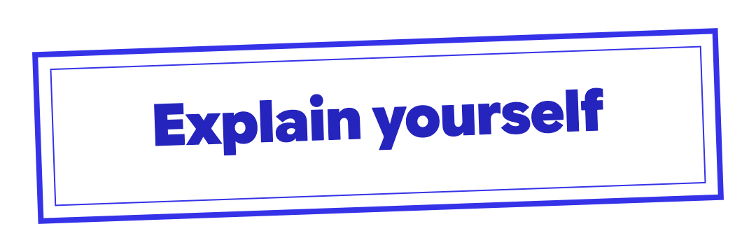 Explain yourself — Miff creator asset